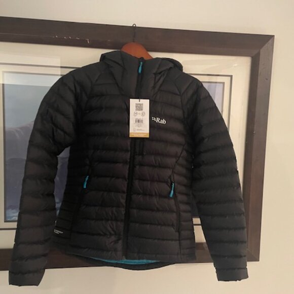 Rab Alpine Microlight Size US 8 (small)UK 10 -BLACK/TEAL - Picture 4 of 5